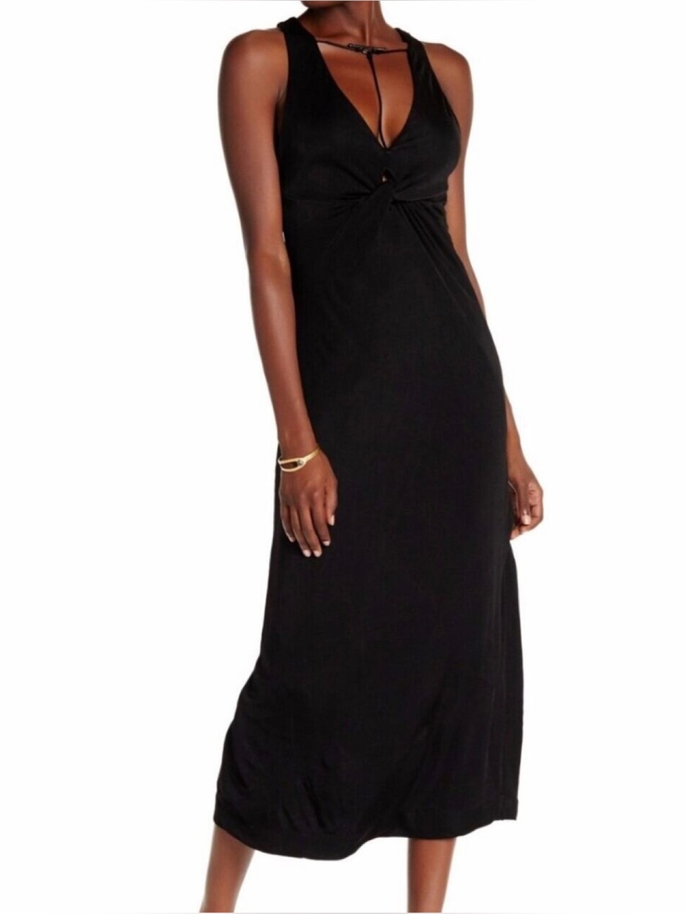 Free People Sin City Twist Front Sleeveless Maxi Dress *Read*